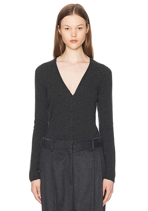 The Row Imperia Cardigan in Enzyme Black - Black. Size L (also in ).