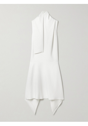 KHAITE - Loell Draped Duchesse-satin Midi Dress - White - US0,US2,US6,US4