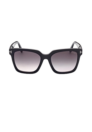 TOM FORD Selby Sunglasses in Black & Grey - Black. Size all.