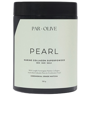 Par Olive Ceremonial Grade Matcha Pearl Marine Collagen Superpowder in Ceremonial Grade Matcha - Beauty: NA. Size all.