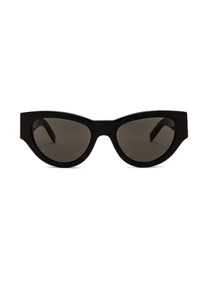 Saint Laurent SL M94 Sunglasses in Shiny Black - Black. Size all.