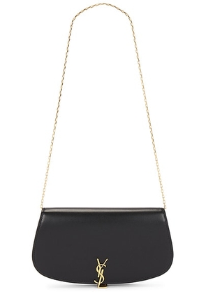 Saint Laurent Wallet On Chain in Nero - Black. Size all.