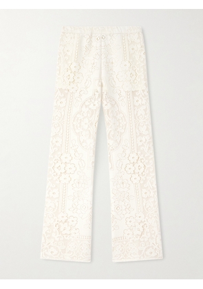 Sea - Arianna Flared Lace Pants - Cream - US0,US2,US4,US6,US8,US10,US12
