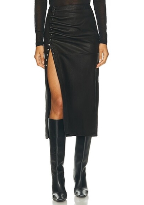 RABANNE Jupe Skirt in Black - Black. Size 38 (also in 36, 40).
