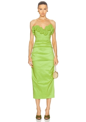 Rachel Gilbert Ren Dress in Lime - Green. Size 0 (also in ).