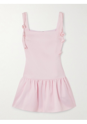 Self-Portrait - Embellished Taffeta Mini Dress - Pink - UK 4,UK 6,UK 8,UK 10,UK 12,UK 14,UK 16