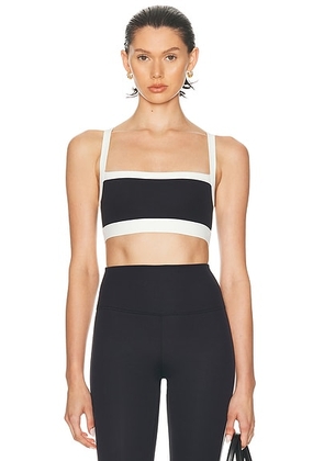 Splits59 Monah Rigor Bra in Black & White - Black. Size L (also in M, S, XL, XS).