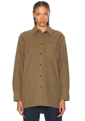The Row Idro Shirt in Khaki - Beige. Size L (also in ).