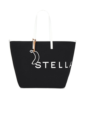 Stella McCartney Canvas Tote Bag in Black - Black. Size all.