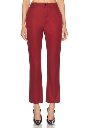 Saint Laurent Bootcut Pant in Rouge Fonce - Red. Size 38 (also in 36, 40).
