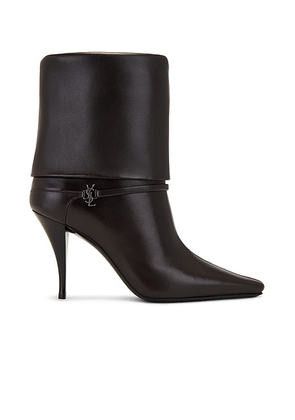 Saint Laurent Ricky Boot in Harris Eagle Brown - Chocolate. Size 36 (also in 37, 39, 39.5, 40).