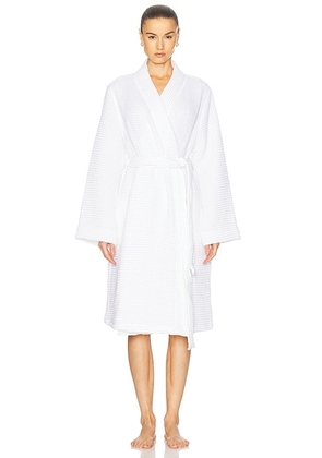 Parachute Waffle Robe in White - White. Size S (also in L, M, XL).