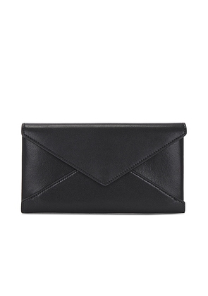 Saint Laurent Large Flap Wallet in Nero - Black. Size all.