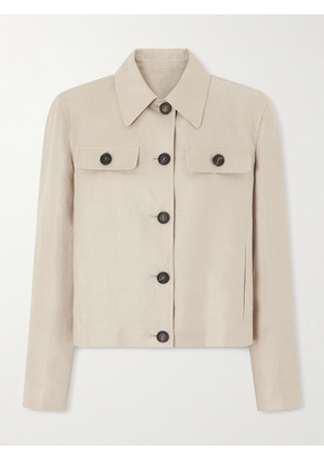 Brunello Cucinelli - Linen-twill Jacket - Neutrals - IT38,IT40,IT42,IT44,IT46,IT48