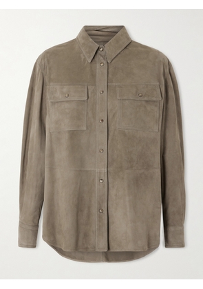 Brunello Cucinelli - Suede Overshirt - Green - IT38,IT40,IT42,IT44,IT46