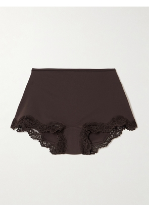 SKIMS - Fits Everybody Lace Boy Shorts - Espresso - Brown - XXS,XS,S,M,L,XL,2XL,3XL