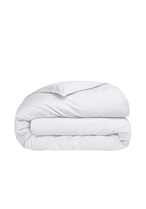 Parachute Percale Duvet Cover in White - White. Size FULL/QUEEN (also in ).