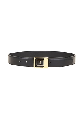Saint Laurent Boucle La 66 Buckle Belt in Nero - Black. Size 85 (also in 70, 80, 90).