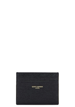 Saint Laurent YSL Credit Card Case in Nero - Black. Size all.