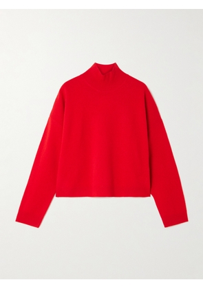LESET - Jesse Wool Mock Neck Sweater - Red - x small,small,medium,large,x large