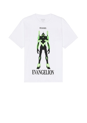 Pleasures Eva 1 Tee in White - White. Size L (also in M, S).