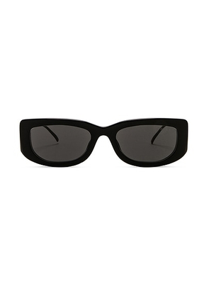 Prada Rectangle Sunglasses in Black & Dark Grey - Black. Size all.