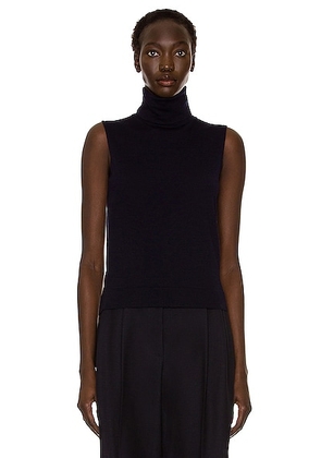 The Row Piita Top in Dark Navy - Navy. Size XL (also in M).