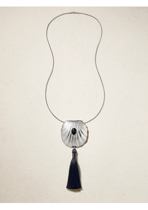 Juju Vera - Petra Silver-tone Onyx Necklace - Black - One size