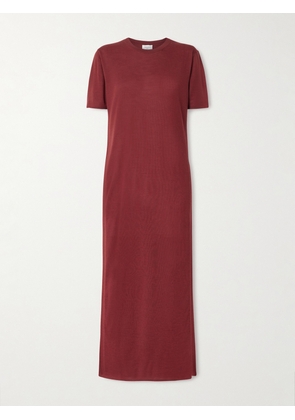 SAINT LAURENT - Wool Maxi Dress - Red - x small,small,medium