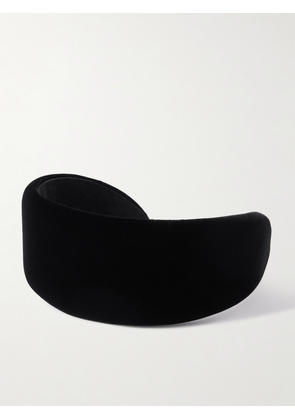 Jennifer Behr - Maeve Silk-velvet Headband - Black - One size