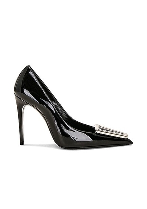 Saint Laurent Avenue Pump in Nero - Black. Size 38 (also in 38.5).