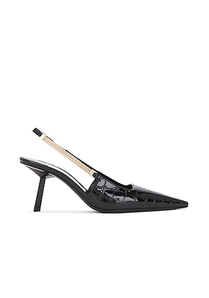 Saint Laurent Blake Slingback Pump in Noir - Black. Size 38 (also in 37, 39, 41).