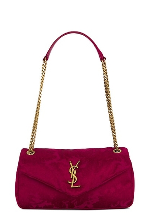 Saint Laurent Small Calypso Chain Bag in Red Berries - Red. Size all.