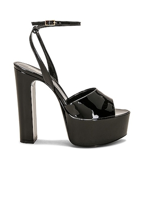 Saint Laurent Sexy 95 Sandal in Nero - Black. Size 39.5 (also in 41).