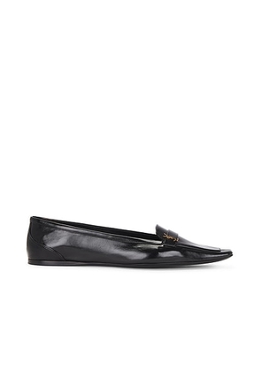 Saint Laurent Poppy Ballerina Flat in Nero - Black. Size 36.5 (also in 36, 37, 38, 38.5, 39, 41).