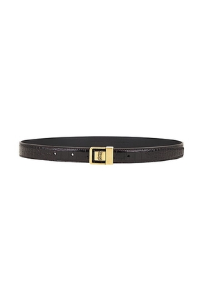 Saint Laurent La 66 Buckle Belt in Fondente - Chocolate. Size 65 (also in 75, 80, 85, 90).