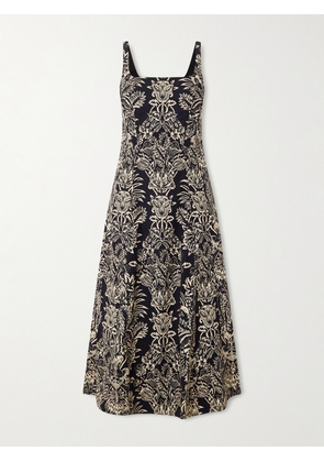 Ulla Johnson - Natali Floral-print Cotton Midi Dress - Blue - US00,US0,US2,US4,US6,US8,US10,US12,US14,US16