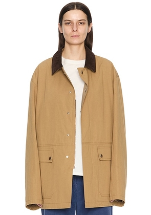 The Row Frank Jacket in Deep Bistre - Tan. Size S (also in L).