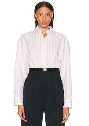 Saint Laurent Button Up Top in Craie Beige - Beige. Size 34 (also in 36, 40).