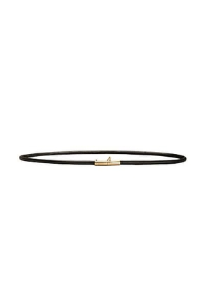Saint Laurent Fine Cintura Belt in Nero - Black. Size 80 (also in 85, 90).