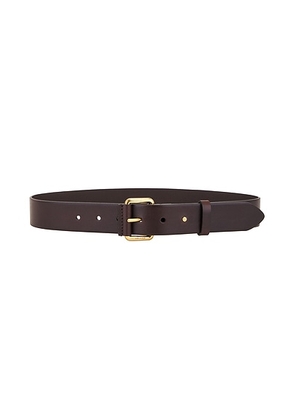 Saint Laurent Boucle Motorcycle Belt in Brown Oak - Brown. Size 70 (also in 80, 85, 90).