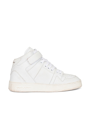 Saint Laurent Jefferson Sneaker in Blanc Optique - White. Size 42 (also in 43, 44, 45).