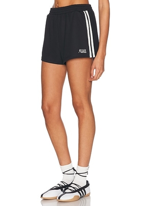 Sporty & Rich Runner Roller Short in Black - Black. Size S (also in XL).