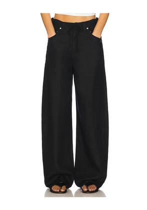 Citizens of Humanity Brynn Drawstring Trouser in Black. Size 25. Also in 24, 33.