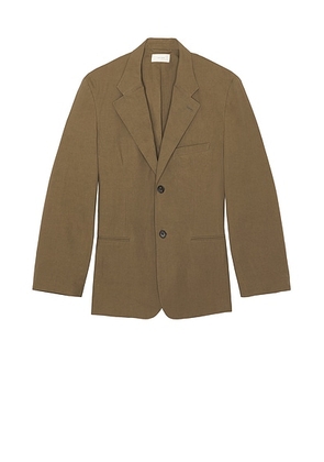 The Row Ritchie Blazer Jacket in Khaki - Brown. Size 36 (also in 38, 40, 42).