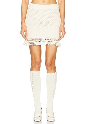 Staud Wolfgang Skirt in Ecru - Cream. Size XS (also in ).