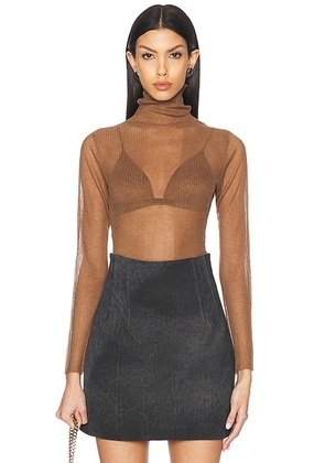 SEROYA Piper Sweater in Camel - Brown. Size XL (also in L).