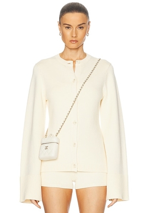 SEROYA Tira Cardigan in Eggshell - Ivory. Size L (also in ).