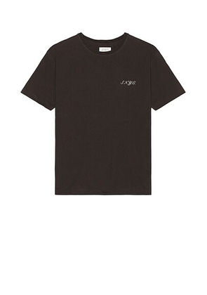 SATURDAYS NYC Pigment Dyed T-Shirt in Black - Black. Size S (also in ).