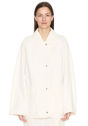 The Row Elodianna Jacket in White - White. Size 2 (also in 4, 8).